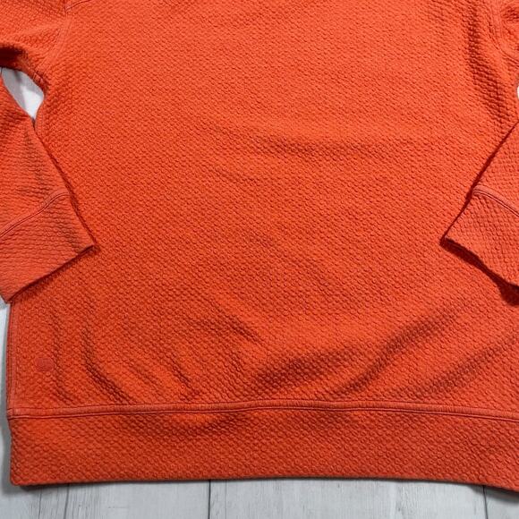 Lululemon All Yours Crew Sweatshirt Womens 6 Orange Heathered Brick Bubble Dot - Picture 7 of 12